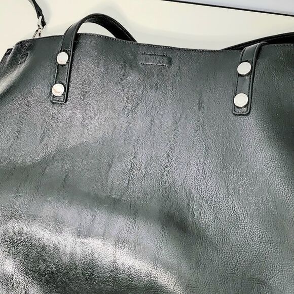 Calvin Klein shoulder tote purse handbag black with small tote inside NWOT - Picture 2 of 7